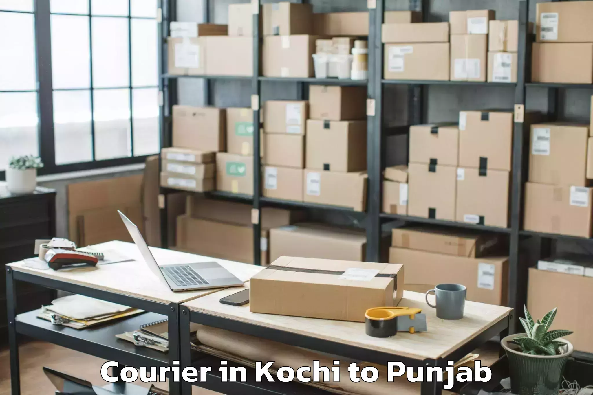 Book Kochi to Zirakpur Courier Online